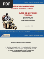 Gestion de Personal en Ambiente Dinamico 1 Era Clase