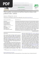 Water Quality Assessment in Qu River Based On Fuzzy Water Pollution Index Method 2016 Journal of Environmental Sciences