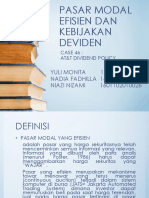 Pasar Modal Efisien Dan Kebijakan Deviden