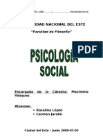 La Socialización. Psicologia Social