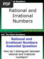 Rational and Irrational Numbers PowerPoint