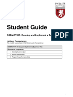 BSBMGT617 Develop and Implement A Business Plan - Student Guide