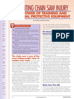 Preventing Chain Saw Injury: The Power of Training and Personal Protective Equipment