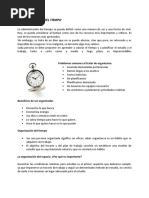 Administración Del Tiempo