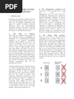 Short Answers To Ten Famous Paradoxes: 2. The Omnipotence Paradox. Could