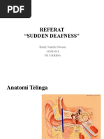 Referat "Sudden Deafness": Heidy Natalia Nivaan 112014311 FK Ukrida