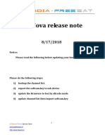 GTMedia V8Nova Rease Note