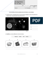 Ficha Avaliacao Diagnostica 100VIDA 5ano