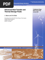 Advanced Heat Transfer and Thermal Storage Fluids: L. Moens and D.M. Blake