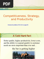 Competitiveness, Strategy, and Productivity: Homework Problems: #2,3,5,6 On Page 62