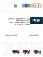 Medio Biologico - Memoria Descriptiva de Hidrobiologia