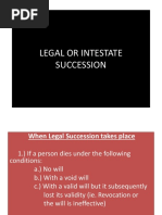 Legal or Intestate Succession