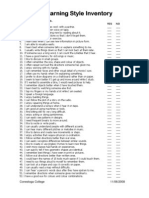 Learning Style Inventory