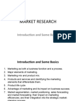 Market Research: Introduction and Some Basics