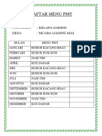 Daftar Menu PMT