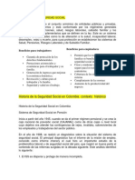 Historia de La Seguridad Social en Colombia Contexto Histórico VIVIAN