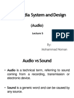 Multimedia System Anddesign: (Audio)