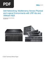 Dell Networking Multitenancy VRF Lite and Vware NSX