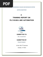 A Training Report On PLC Scada and Automation: Submitted To