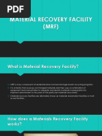 Material Recovery Facility (MRF)