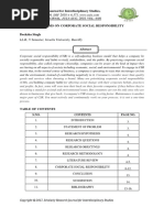 Critical Analysis On Corporate Social Responsibility