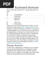 OS X Shortcuts