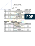 Rundown Acara Salam Mahasiswa 2018