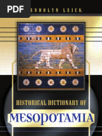 Historical Dictionary of Mesopotamia PDF