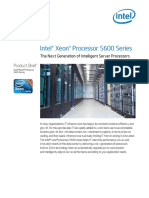 Intel® Xeon® Processor 5600 Series: Product Brief