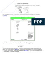 División Con Decimales