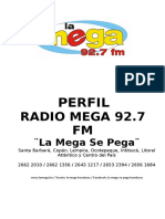 01 Perfil Radio Mega 92.7 FM Pronavit Julio 2018 Word