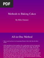 Methods To Baking Cakes