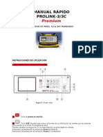 Manual Rapido Medidor de Campo Promax Prolink-3