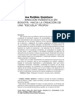 Catalina Roldán Quintero - La Formación Pianística en Bogotá.