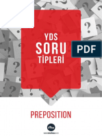 YDS Preposition Soru Tipi PDF