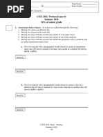 CSCI 201L Written Exam #2 Summer 2016 10% of Course Grade