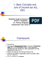 Unit-1: Basic Concepts and Framework of Income Tax Act, 1961