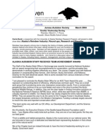 The Raven: Volume 30, Number 7 Juneau Audubon Society March 2004