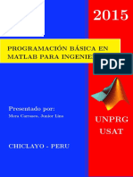 Programación Básica en Matlab para Ingenieros