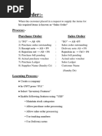 Process:-Purchase Order Sales Order