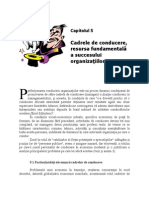 5.cadrele de Conduce Re, Resursa Fundamental A A Succesului Organizatiilor