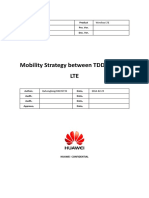 Mobility Strategy Between TDD and FDD LTE: Doc. No. Product Object Pro. Ver. Dep. Doc. Ver