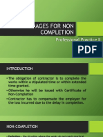 Damages For Non Completion