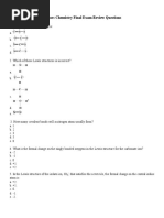 Final Multiple Choice (Chemistry)