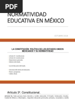 Normatividad Educativa en México