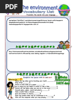 Environment Worksheet