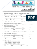 Soal UTS Matematika Kelas 3 SD Semester 1 (Ganjil) Dan Kunci Jawaban