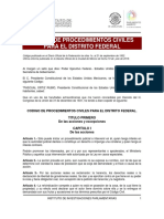 Código de Procedimientos Civiles Del DF