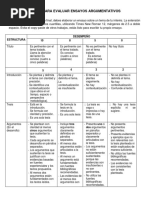 Rubrica Ensayo Argumentativo