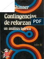 Contingencias de Reforzamiento Un Análisis Teórico - Skinner